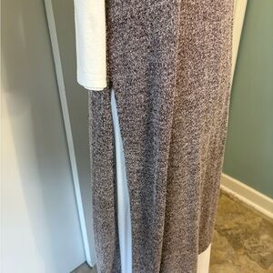 Zenana Premium high/low tunic with LulaRoe duster vest.